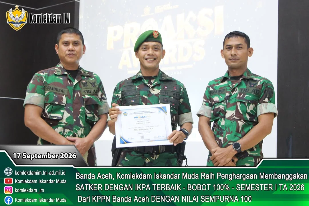 KOMLEKDAM IM MERAIH PIAGAM PENGHARGAAN PROAKSI AWARD 2026