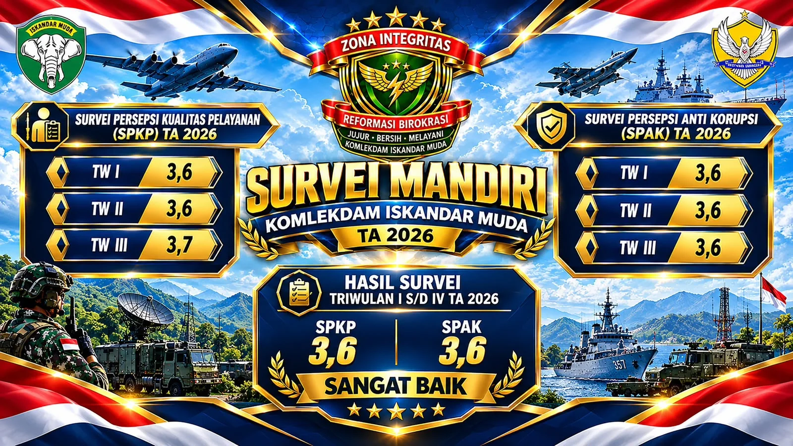 KOMLEKDAM IM SELESAIKAN SPKP DAN SPAK TW I II III TAHUN 2026